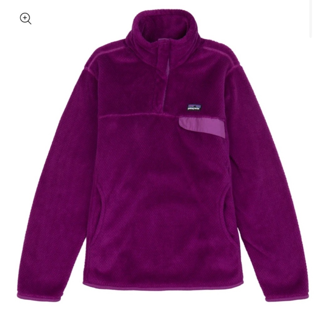 Patagonia Re-tool Purple Snap-T Fleece Pullover Size S
